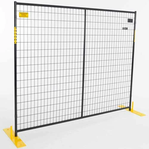 Jewett-Cameron Perimeter Patrol Welded Wire Black Powder Coat Fence - 7'6"Wx6'H 12 Panel Kit 1 Jewett-Cameron Perimeter Patrol Welded Wire Black Powder Coat Fence - 7'6"Wx6'H 12 Panel Kit