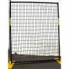 Jewett-Cameron Welded Wire Black Powder Coat Fence - 5'Wx6'H 8 Panel Kit