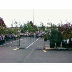 Jewett-Cameron Welded Wire Black Powder Coat Fence - 5'Wx6'H 12 Panel Kit -Insulation Sales Store 443098 04 1