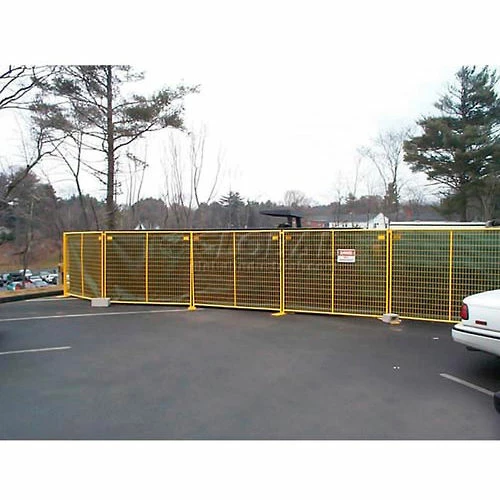 Jewett-Cameron Perimeter Patrol Welded Wire Yellow Powder Coat Fence - 7'6"Wx6'H 8 Panel Kit 6 Jewett-Cameron Perimeter Patrol Welded Wire Yellow Powder Coat Fence - 7'6"Wx6'H 8 Panel Kit - Image 6