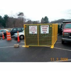 Jewett-Cameron Perimeter Patrol Welded Wire Yellow Powder Coat Fence - 7'6"Wx6'H 8 Panel Kit 20 Jewett-Cameron Perimeter Patrol Welded Wire Yellow Powder Coat Fence - 7'6"Wx6'H 8 Panel Kit -Insulation Sales Store 443102 06 3