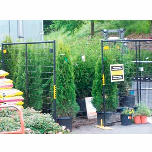 Jewett-Cameron Perimeter Patrol Welded Wire Black Powder Coat Fence - 7'6"Wx6'H 8 Panel Kit 2 Jewett-Cameron Perimeter Patrol Welded Wire Black Powder Coat Fence - 7'6"Wx6'H 8 Panel Kit - Image 2