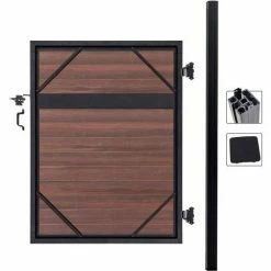 Infinity Euro Estate 4'W x 6'H Black Rose Aluminum/Composite Adjustable Single Fence Gate Kit - IN GROUND ONLY 19 Infinity Euro Estate 4'W x 6'H Black Rose Aluminum/Composite Adjustable Single Fence Gate Kit - IN GROUND ONLY -Insulation Sales Store EF ET1226 SILO BACK