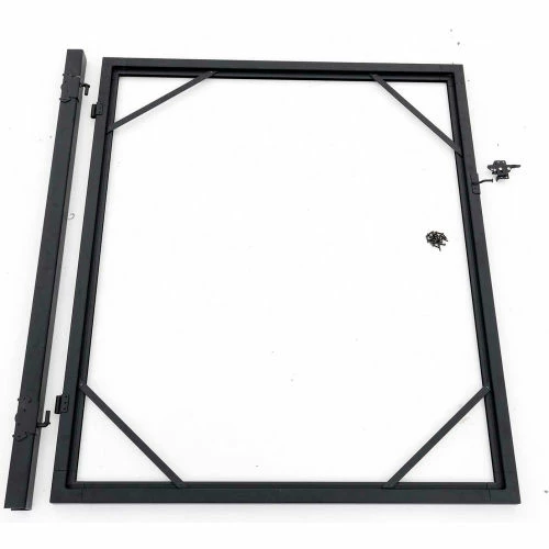 Infinity Euro Full Composite 10'Wx4'H Black Rose Aluminum/Composite Adj Fence Double Gate Kit -IN GROUND ONLY 4 Infinity Euro Full Composite 10'Wx4'H Black Rose Aluminum/Composite Adj Fence Double Gate Kit -IN GROUND ONLY - Image 4