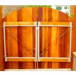 Adjust-A-Gate AG60 Original Series Adjustable Steel Gate Frame 2 Rail Kit 60-96"W x 45"H, Gray