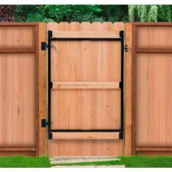 Adjust-A-Gate AG60-3 Contractor Series Adjustable Steel Gate Frame 3 Rail Kit 60-96"W x 47"H, Gray