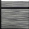 Infinity Euro Estate 6'W x 6'H Oxford Grey Aluminum/Composite Horizontal Fence-Adder Section-IN GROUND