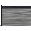 Infinity Euro Estate 6'W x 4'H Oxford Grey Aluminum/Composite Horizontal Fence Adder Section - SURFACE MOUNT