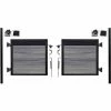 Infinity Euro Estate 10'W x 4'H Oxford Grey Aluminum/Composite Adjustable Double Fence Gate Kit- IN GROUND ONLY