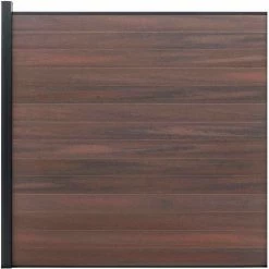 Infinity Euro Full Composite 6'W x 6'H Black Rose Aluminum/Composite Horizontal Fence-Adder Section-IN GROUND