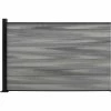 Infinity Euro Full Composite 6'Wx4'H Oxford Grey Aluminum/Composite Horizontal Fence Starter Section - SURFACE MT