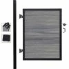 Infinity Euro Full Composite 4'Wx6'H Oxford Grey Aluminum/Composite Adjustable Single Gate Kit-IN GROUND ONLY