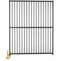 Parimeter Patrol Jewett Cameron Perimeter Patrol Euro Style Welded Tube 8 Panel 60"W x 72"H, Black Tiger Textured