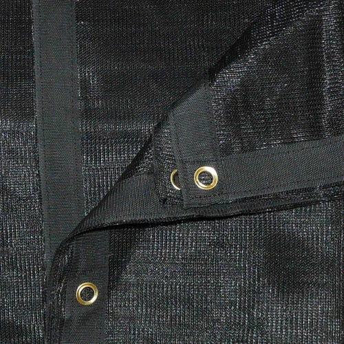 Xtarps, MN-TM-B1416, Tennis Court Wind Screen, 14'W x 16'L, Black 3 Xtarps, MN-TM-B1416, Tennis Court Wind Screen, 14'W x 16'L, Black - Image 3