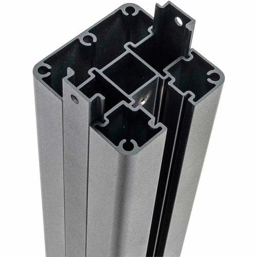 Infinity Euro Estate 6'W x 6'H Black Rose Aluminum/Composite Horizontal Fence-Adder Section-IN GROUND 6 Infinity Euro Estate 6'W x 6'H Black Rose Aluminum/Composite Horizontal Fence-Adder Section-IN GROUND - Image 6