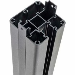 Infinity Euro Lattice Top 6'W x 6'H King Cedar Aluminum/Composite Horizontal Fence Starter Section- IN GROUND -Insulation Sales Store POST 15