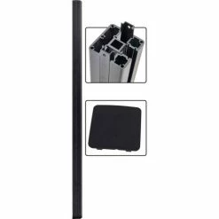 Infinity Euro Estate 6'W x 4'H King Cedar Aluminum/Composite Horizontal Fence Starter Section- IN GROUND 19 Infinity Euro Estate 6'W x 4'H King Cedar Aluminum/Composite Horizontal Fence Starter Section- IN GROUND -Insulation Sales Store heavy duty post kit 17