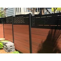 Infinity Euro Lattice Top 6'W x 6'H King Cedar Aluminum/Composite Horizontal Fence Adder Section - SURFACE MT -Insulation Sales Store lattice top 6ft 1