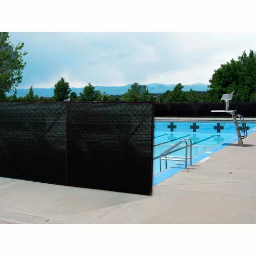 BOEN Privacy Netting W/Reinforced Grommets, 6' x 50', Black - PN-30056 2 BOEN Privacy Netting W/Reinforced Grommets, 6' x 50', Black - PN-30056 - Image 2